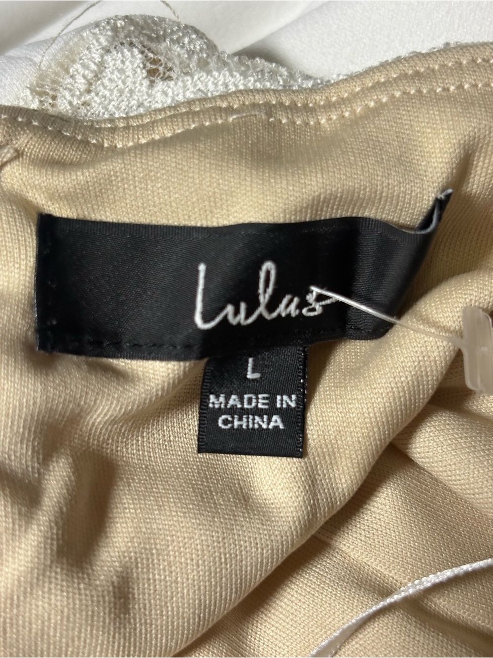 Lulus Eloquently Enticing White and Beige Lace Bustier jumpsuit - Picture 4 of 11